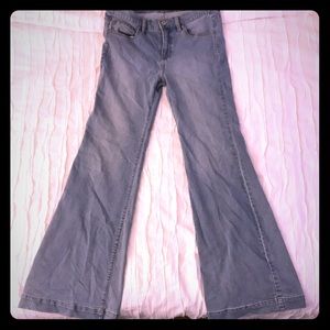 Free People high waisted retro flare jeans